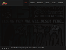 Tablet Screenshot of caribenosdeguadalupe.com